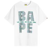 A Bathing Ape Men's Bitmap Logo T-Shirt White