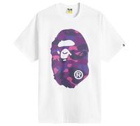 A Bathing Ape Men's Camo Big Ape Head T-Shirt White/Purple