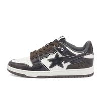 A Bathing Ape Men's Camo Leather Sk8 Sta Sneaker Black UK 8