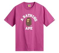 A Bathing Ape Men's College T-Shirt Pink