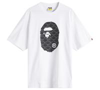 BAPE - A Bathing Ape College Monogram Ape Head T-Shirt (White - Xxl) - Size XXL