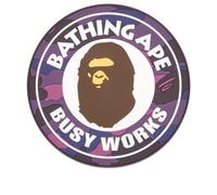 A Bathing Ape Men's Colour Camo Busy Works Coasters Purple One Size