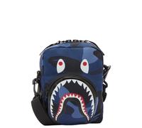 A Bathing Ape Men's Colour Camo Shark Mini Bag Navy