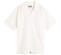 A Bathing Ape Men's Embroidery Open Collar Ss Shirt Ivory 2XL