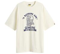 A Bathing Ape Men's General College T-Shirt Ivory Medium