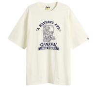A Bathing Ape Men's General College T-Shirt Ivory Small