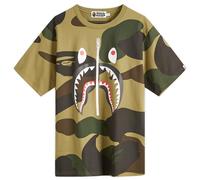 A Bathing Ape Men's Giant 1St Camo Shark Tee Green Large