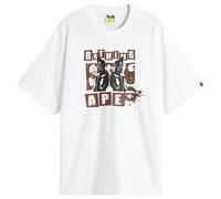 A Bathing Ape Men's Graffiti BAPE Logo T-Shirt White