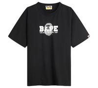 A Bathing Ape Men's Graffiti Logo Relaxed Fit Tee Black