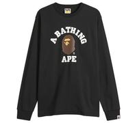 A Bathing Ape Men's Long Sleeve College T-Shirt Black 2XL