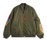 A Bathing Ape Men's Shark MA-1 Jacket Olive Drab