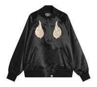 A Bathing Ape Men's Skeleton Logo Souvenir Jacket Black