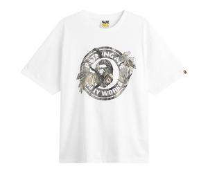 A Bathing Ape Men's Tree Edge Camo Busy Works T-Shirt White X Brown