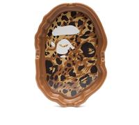 A Bathing Ape Men's Wild Leopard Ape Head Ashtray Beige