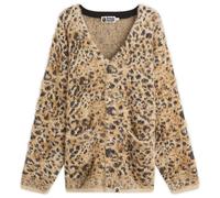 A Bathing Ape Men's Wild Leopard Cardigan Beige Large