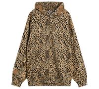 A Bathing Ape Men's Wild Leopard Print Shark Zip Hoodie Beige