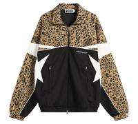 A Bathing Ape Men's Wild Leopard Print Track Jacket Black