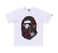 A Bathing Ape Neon Camo Big Ape Head T-Shirt 'White' 1L30-110-039-WHT L