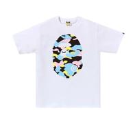 A Bathing Ape New Multi Camo Big Ape Head T-Shirt 'White' 1M30110026-WHITE L