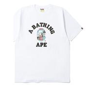 A Bathing Ape Plaid Small Short Sleeve Tee 'White' 1G30-110-046 M