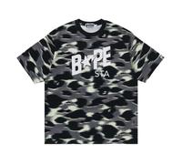 A Bathing Ape Screen Camo STA Logo Relaxed Fit T-Shirt 'Black' 1M30-109-304-BLACK S