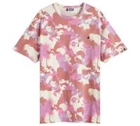 A Bathing Ape Women's Map Camo Oversized T-Shirt Pink Small