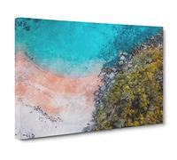 A Beach In Sydney Australia Canvas Print | Gallery Wrapped 30mm Frame Wall Art | 30x20 inches | Ready to Hang | Coastal Seascape Picture | Living Room Bedroom Lounge Office