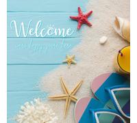 A Beach-Themed Guest Book for Your Seaside Retreat: Visitor Guest Book / Sign In Log Book For Vacation Rentals, Airbnb, VRBO, Bed & Breakfast, Beach ... & Hotels with Beach House Coastal Ocean Theme