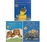 A Bear Family Book Collection 3 Books Set By Jill Murphy (Whatever Next!, Peace At Last, Just One Of Those Days)