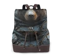 A bear in armor Ladies Travel Fashion Back Pack,Casual backpack,Print Women's leather backpack for Work