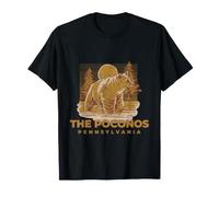 A Bear in The Forest Poconos Pennsylvania Vintage Outdoors T-Shirt