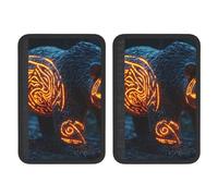 A Bear With A Pattern Of Fire Universal Car Accessories Seat Belt Pad For Car Truck,2pcs Seat Belt Covers Soft Comfortable Shoulder Strap Pads