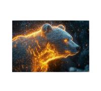 A Bear With Its Neck On Fire 1000 Piece Jigsaw Puzzles For Adults Wooden Puzzles For Adults Gifts Home Decor