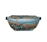 A Beautiful Beach Fanny Pack for Women Man,Midday Sun Blue Sea Waist Belt Bag Crossbody for Sports Travel Hiking Running Jogging