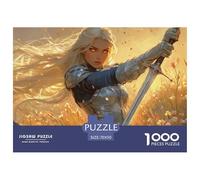 A Beautiful Elven Knight-medieval Armor Jigsaw Puzzle Waterproof 1000 for Adults Fun Challenging Games