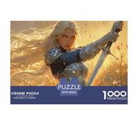 A Beautiful Elven Knight-medieval Armor Jigsaw Puzzle Waterproof 1000 for Adults Gifts Colourful Challenging Games