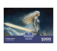 A Beautiful Elven Knight-medieval Armor Jigsaw Puzzle Waterproof 1000 Piece for Adults Fun Home Decoration
