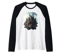 A Beautiful Fairy Tale Castle Fantasy World Raglan Baseball Tee