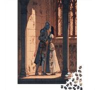 A Beautiful Female Knight Slow Dancing with A Vampire Prince1000 Piece Impossible for Adults Games Gifts Kids Challenge Jigsaw