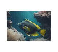 A Beautiful fish Pattern Wooden Jigsaw Puzzle Horizontal 300 Pieces for Family Leisure and Creativity Enhancement