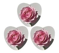 A Beautiful Flower Car Air Freshener, 3 Pcs Love form Hanging Air Freshener Cards, Long Lasting Fragrance Scented Cards for Car, Home, Office White-style