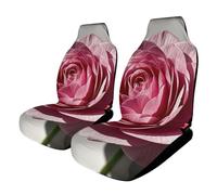 A Beautiful Flower Car Seat Covers Universal, 2PCS Carseat Protector - Stretchable Fabric, Anti-Slip Elastic Car Seat Protector for Cars, SUV, Trucks