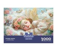 A Beautiful Little Angel-flowers And Butterflies Jigsaw Puzzle Waterproof 1000 Piece for Adults Fun Home Decoration Puzzle