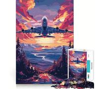 A Beautiful Tech Plane Jigsaw Puzzles 1000 Pieces for Adults Think Sharper True Detail Home Play Christmas Surprise (38x26cm)