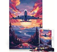 A Beautiful Tech Plane Jigsaw Puzzles 1000 Pieces for Adults Think Sharper True Detail Home Play Christmas Surprise (38x26cm)