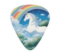 a beautiful unicorns Wear-resistant guitar picks for guitar, bass, electric guitar, ukulele, thin, medium, heavy, 12-piece guitar picks