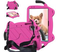 A-BEAUTY Case Compatible with Honor Pad X8a/X8b 11 Inch 2024/2026, Shockproof Rugged Protective Cover with Handle Stand, Shoulder Strap, Rose Black