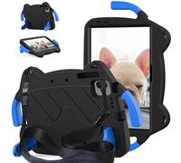 A-BEAUTY Case Compatible with Honor Pad X8a/X8b 11 Inch 2024/2026, Shockproof Rugged Protective Cover with Handle Stand, Shoulder Strap, Black Blue