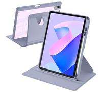 A-BEAUTY Case Compatible with Huawei MatePad 11 2023/2021 Tablet with Pen Holder, Auto Wake/Sleep, 360° Rotating Stand Folio Case Cover Clear Back, Lavender