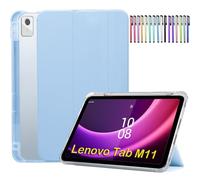 A-BEAUTY Case Compatible with Lenovo Tab M11 Tablet 11" 2024 + 1 Pc Stylus Pen, with Pen Holder, Auto Wake/Sleep, Cover for Lenovo M11, Sky Blue